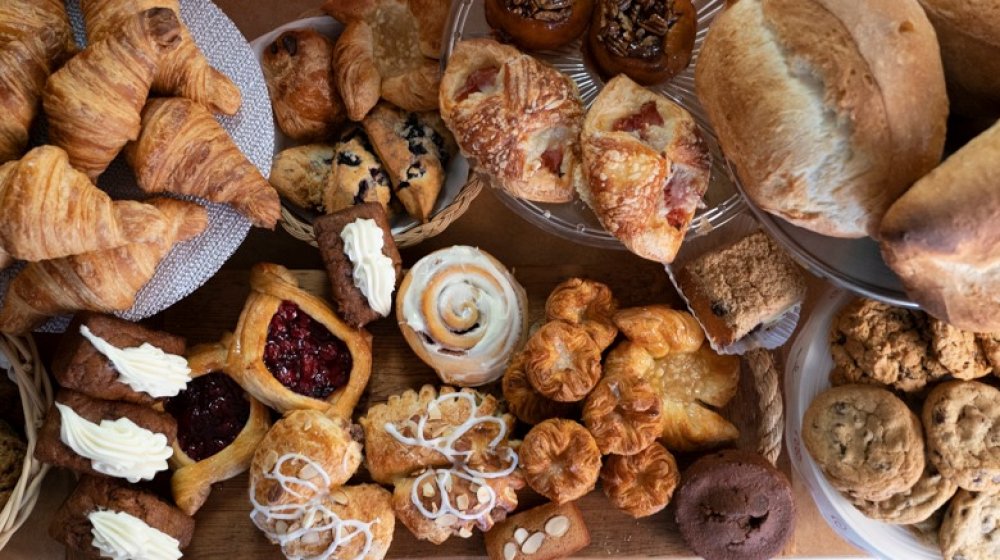 Fresh sourdough bread, pastries, pancake mix, and baked goods from Reign and Wilder