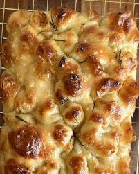 Garlic sea salt focaccia
