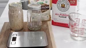 Live starter and fresh baking ingredients