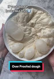 Overproofed dough example