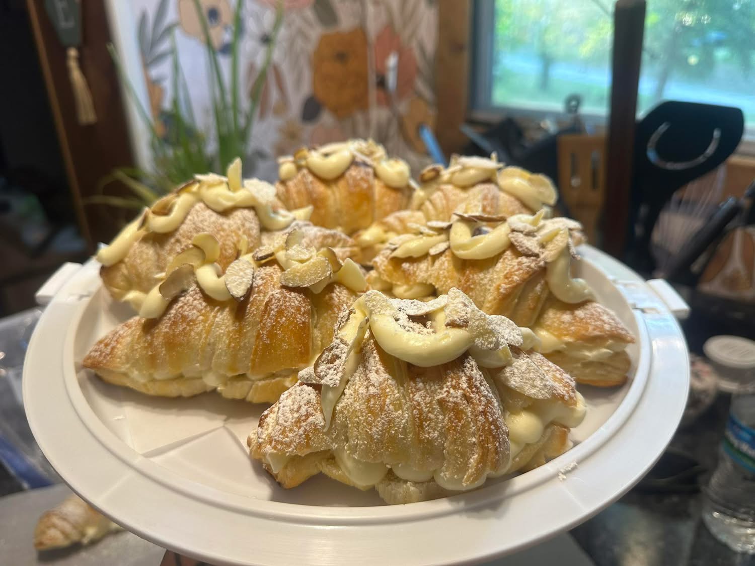 Almond-filled croissants from Reign and Wilder