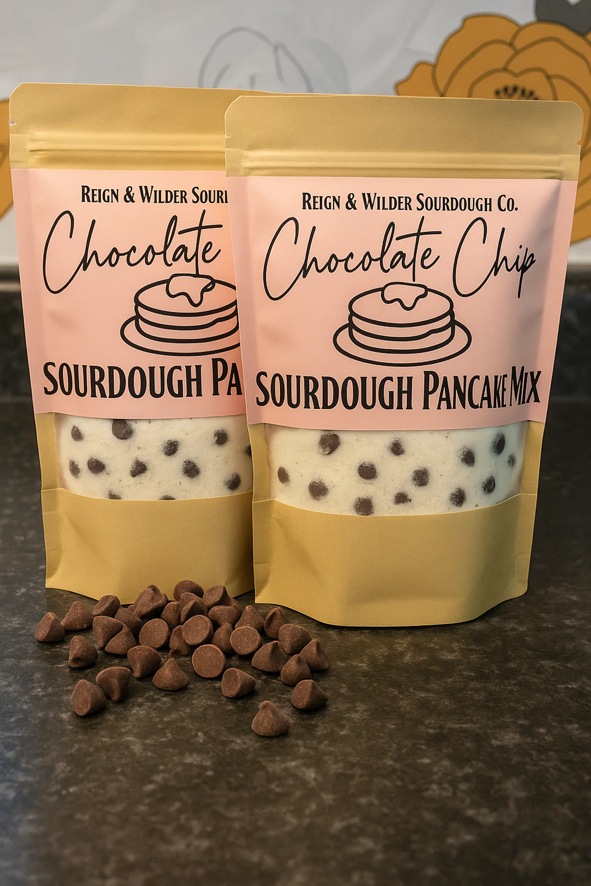 Chocolate chip pancake mix