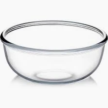 Mixing bowl used for sourdough dough preparation